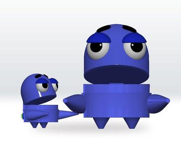 Mini Repo STL file 3D Model Character Fanart