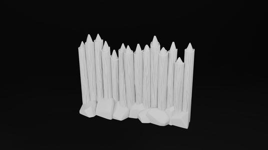 Wooden Pole Wall