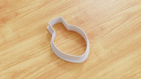 Christmas Light Bulb Cookie Cutter (Multiple Sizes Available)