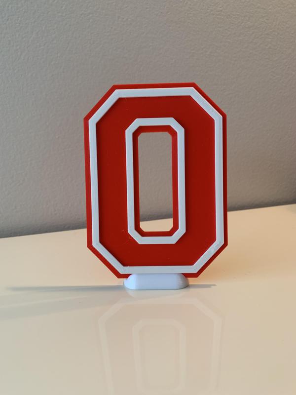 Alphabet Letter/Numbers '0' - Sport Numbers/School Colors