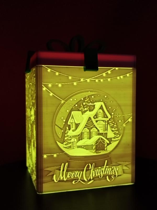 Christmas gift in lithophane