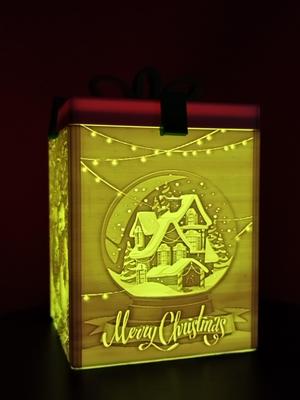 Christmas gift in lithophane