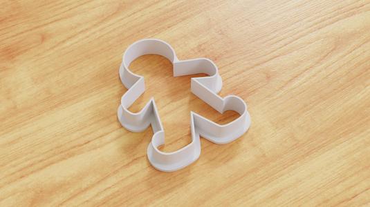 Gingerbread Man Cookie Cutter (Multiple Sizes Available)