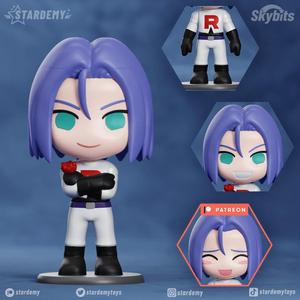 James Chibi Customizable No supports 2 bodies 2 heads Nendoroid