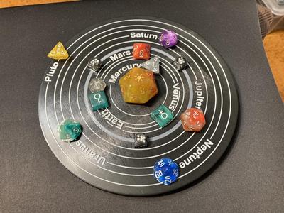 Solar System Dice Display
