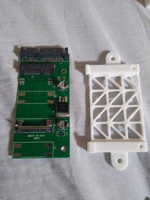 Bracket for this one specific mSATA to SATA adapter