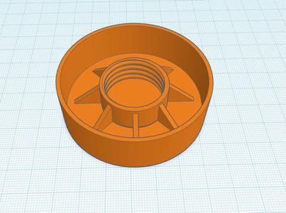 Top of the pipe with PET screw