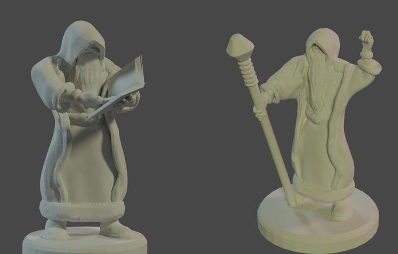 D&D Wizard (2 poses)
