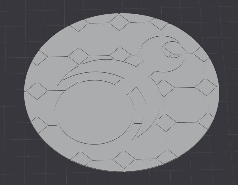 God of Excess marble topper for 100mm base
