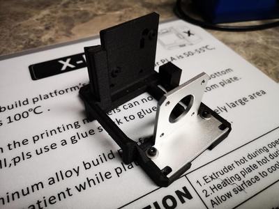 Qidi X-Plus & X-Max Carriage BMG Extruder on Metal Bracket - Dragon or V6 Hot-End Mod