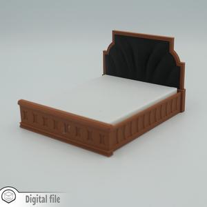 1:12 miniature Classic bed 3