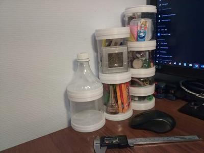 universal box from plastic bottle 