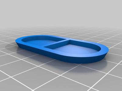 50mm x 25mm Pill Cavalry Base