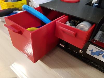 Left Side Ender 3 Storage Box with Caliper Slot
