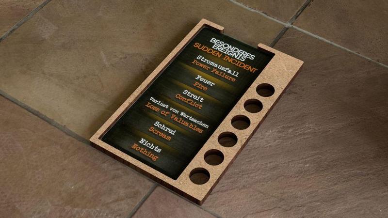 Deception Murder in Hong Kong Clue Tray, Laser Cut