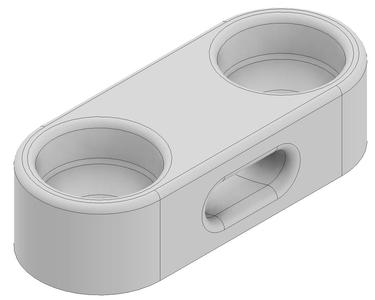Low profile zip tie cable mount