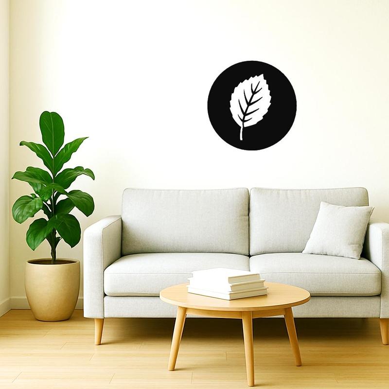leaf-shaped wall decoration