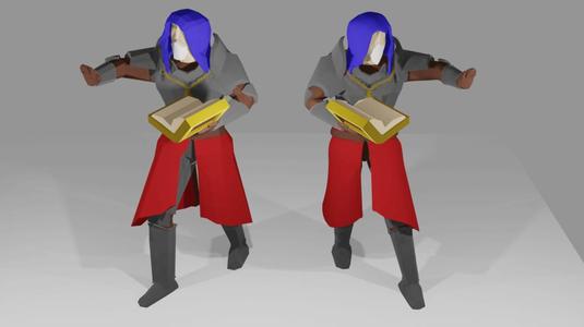 Low poly battlemage