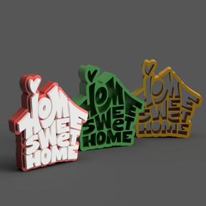 Home Sweet Home 3D Printable Decor