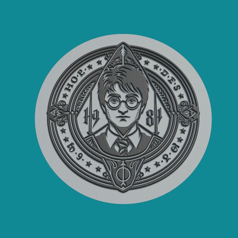 Harry Potter Print Model Harry Potter Medallion Harry Potter Wall Decor