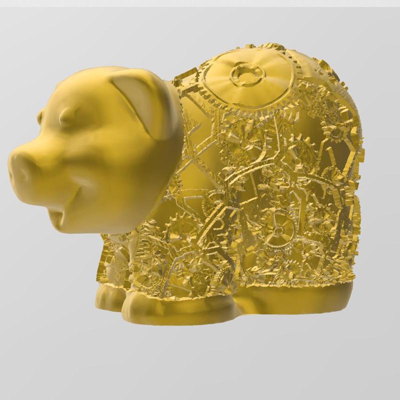 Steam punk pig