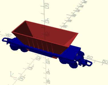 Iron ore rail car H0