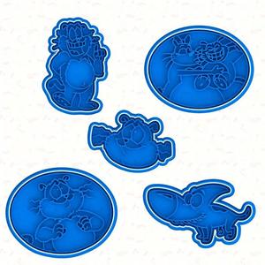 Eek! the Cat cookie cutter set of 5