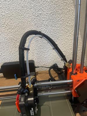 Cable and PTFE-tube mounting for prusa Mini/+