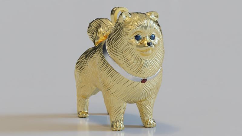 LITTLE DOG POMERANIAN SPITZ