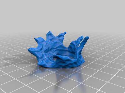 Kraken tentacle (hollow) -  Water splash fixed