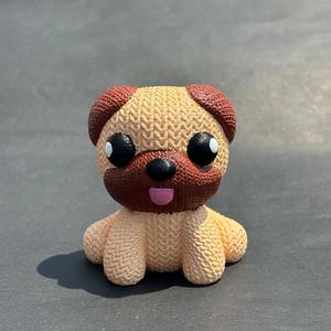 Knitted Pug