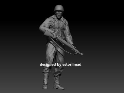 WW2 AMERICAN SOLDIER IN POSE V2