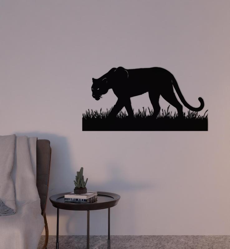 PANTHER WALL DECORATION 2D WALL ART