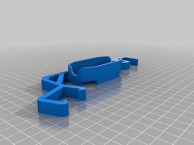 Ender 3 Gulfcoast Robotics LED Light Bar Holder with Integrated Dimmer Switch Holder