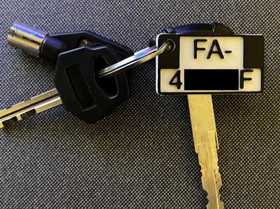 Numberplate Motorcycles Keyring