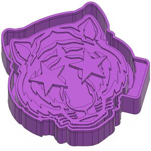 Star Eyes Tiger FRESHIE STL SILICONE MOLD HOUSING