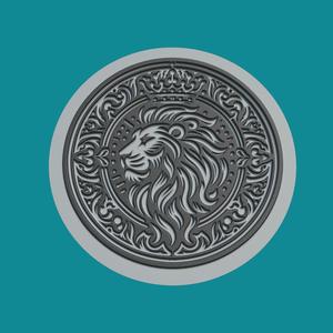 Lion Print Model