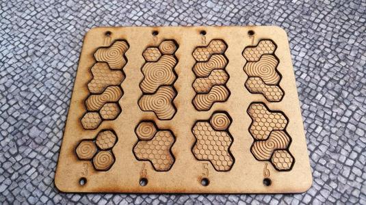 Hexago, Laser Cut