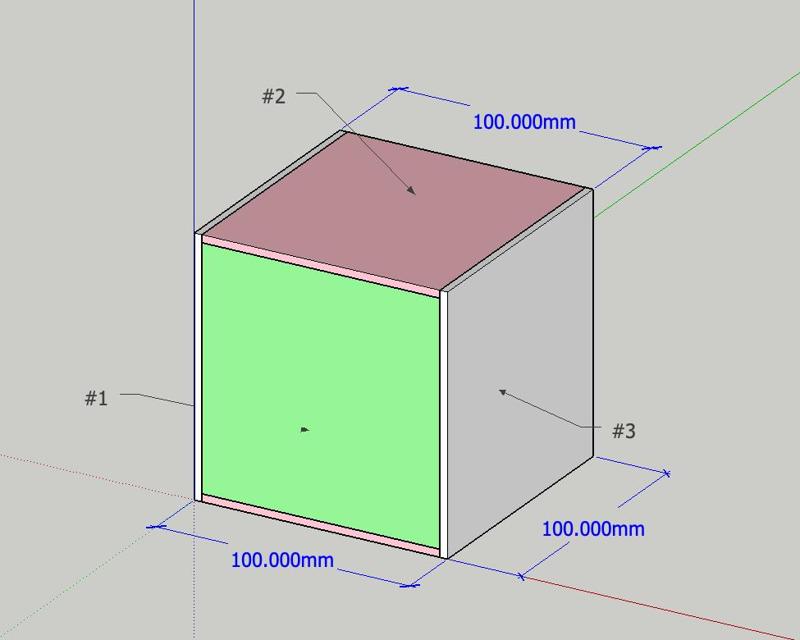 *Box made of 3mm acrylic sheet