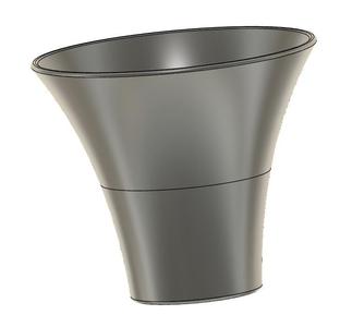 floot shape vase rounded top