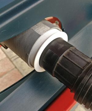 Bosch Table Saw 2.25 in. vacuum adapter to Ridgid 1.75 inch hose