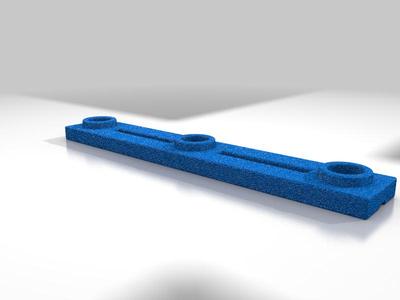 HAPE Quadrilla straight line hole dimension 225 mm with 3 holes