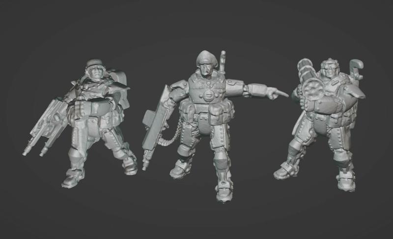 Dust 1947 - Axis - HEAVY GRENADIER COMMAND SQUAD Proxy