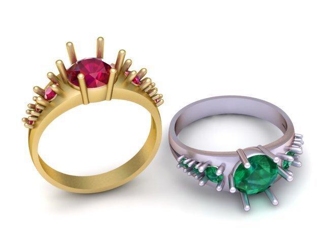 the STYLISH RING PANDANT 3D PRINTABLE MODAL