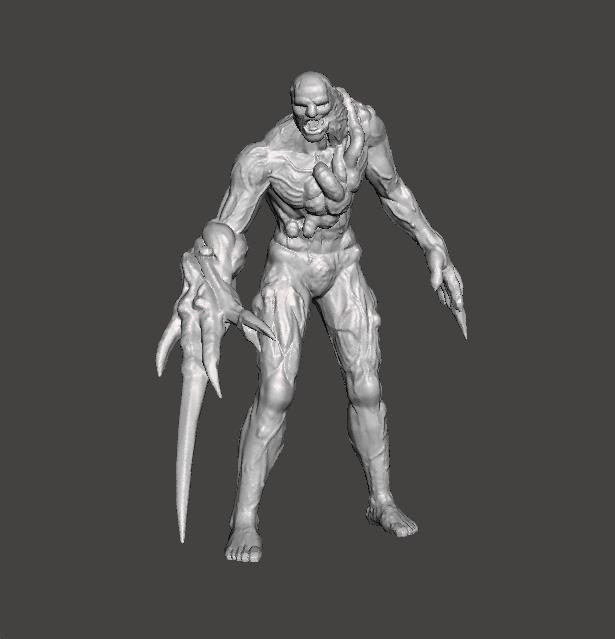 RE PROTO TYRANT 001 MONSTER MINIATURE MODEL FOR HORROR OR FANTASY GAMES RPG DND