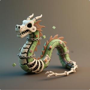 skeleton dragon