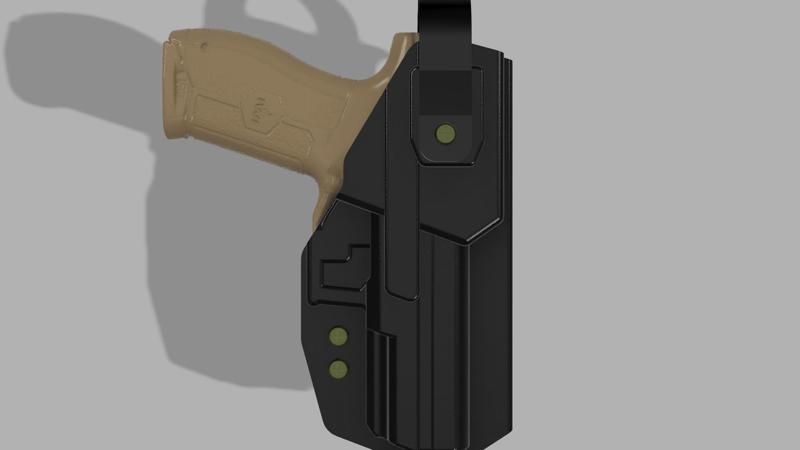 IWI MASADA OWB DUTY HOLSTER COMPRESSION MOLD