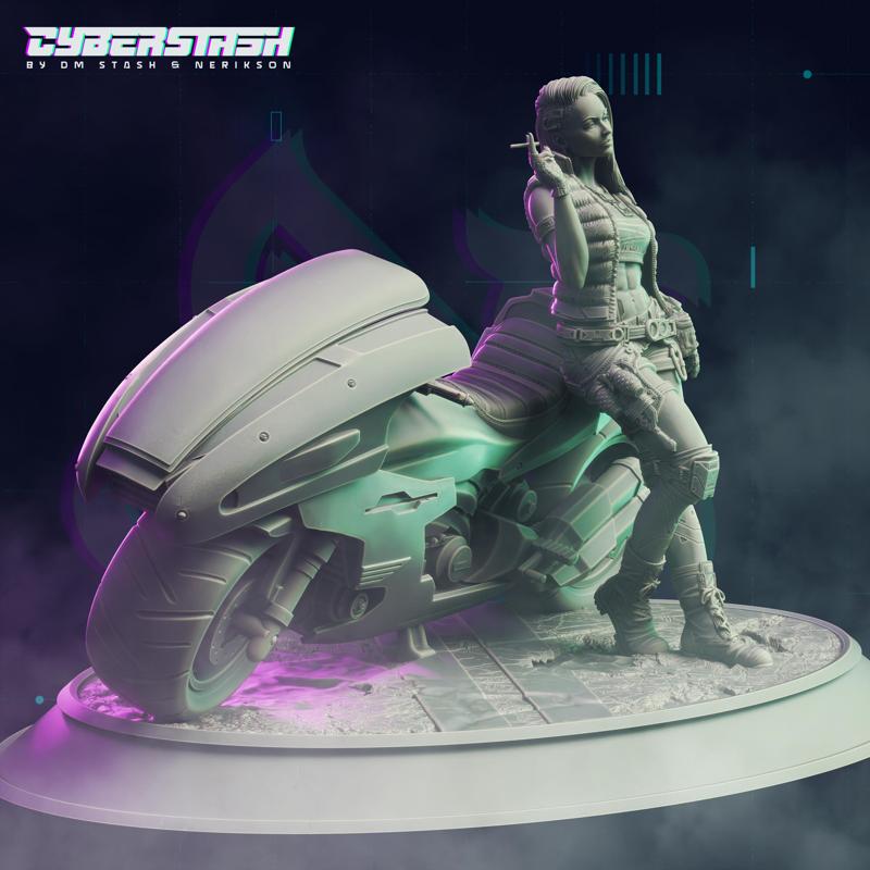 Cyberpunk Biker Nomad - Kimberley  Possum  Harris
