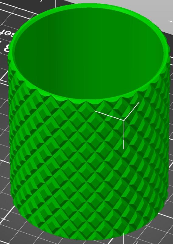 diamond knurled Koozie (28 cuts)