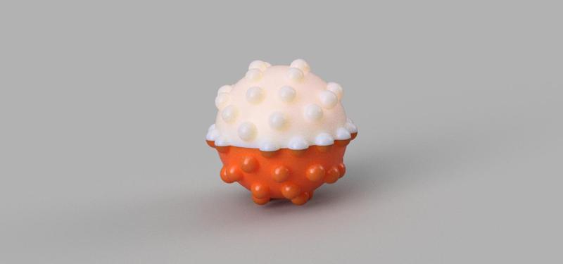 3D Printable Massage Ball with Knobs – Relieve Tension Anytime, Anywhere
